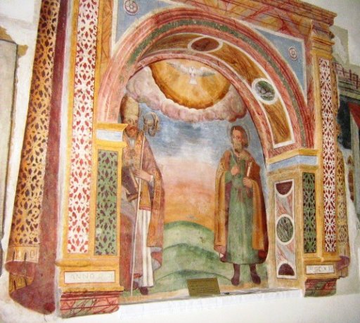 Affresco San Martino, San Bartolomeo e Spirito Santo